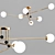 Elegant Glass Rod Chandelier 3D model small image 2