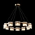 NICOLETTE Metal Glass Chandelier 3D model small image 1