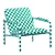 Boulevard Cafe Lounge Chair: Stylish and Comfortable 3D model small image 3