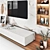 Elegant TV Wall Set - Minh Tri 3D model small image 4