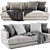 Modern West Elm Haven 2 Seater Sofa 3D model small image 1