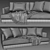 Modern West Elm Haven 2 Seater Sofa 3D model small image 4