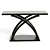 Exotic Espresso X-Shape Console 3D model small image 2