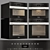 Sleek White Handleless Oven with BrilliantLight 3D model small image 2