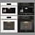 Sleek White Handleless Oven with BrilliantLight 3D model small image 6