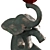 Enchanting Elephant Sculpture 3D model small image 5