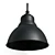 Vintage Black Metal Barn Light 3D model small image 6