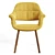 Modern Mid-Century Robyn Dining Chair 3D model small image 2