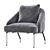 Modern Bahia Armchair: Stylish Comfort for Every Home 3D model small image 4