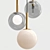 Elegant Glass Ball Pendant Lamp 3D model small image 1