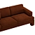 Luxury Brass Leg Sofa | Stylish Design | Comfortable & Elegant 3D model small image 3