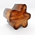 Elegant Oak Coffee Table Set 3D model small image 4