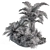 Tropic Oasis Garden Set 3D model small image 4