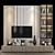 Modern TV Wall Unit 268 3D model small image 1