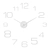 Elegant Palisade Wall Clock 3D model small image 2