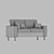 Stylish Indivi Sofa for Modern Interiors 3D model small image 2