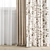 Poly Curtain Set: High Quality Model 3D model small image 3