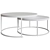 Modern 2-Piece Coffee Table Set 3D model small image 2