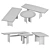 Minimalist Italian Tables by Porada 3D model small image 5