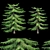 Natural Green Norfolk Island Pine 3D model small image 1