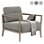 Elegant Carlton Armchair: Perfect Comfort 3D model small image 2