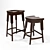 English Pub Style Bar Chair 3D model small image 1