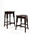 English Pub Style Bar Chair 3D model small image 3