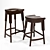 English Pub Style Bar Chair 3D model small image 4