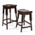 English Pub Style Bar Chair 3D model small image 8