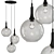 Modern Beckett Trio Pendant Light 3D model small image 1