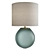 Elegant Gray Glass Table Lamp 3D model small image 1