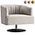 Luxury Swivel Armchair: Diga Delight 3D model small image 1