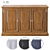 Vintage English Dresser #1 - Elegant Storage Solution 3D model small image 1