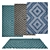 Versatile Rug Set - 6 Designs 3D model small image 1