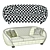Elegant MODIGLIANI Sofa by Arredoclassic 3D model small image 3