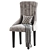 Luxury Oxford Velvet Dining Chair 3D model small image 3