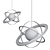 Elegant Ombre Chandelier 3D model small image 2