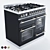 Bertazzoni Heritage Triple Oven - Elegant 6-Burner Electric 3D model small image 1