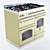 Bertazzoni Heritage Triple Oven - Elegant 6-Burner Electric 3D model small image 3