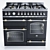 Bertazzoni Heritage Triple Oven - Elegant 6-Burner Electric 3D model small image 6