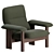 Modern Comfort: Brasilia Lounge Chair & Ottoman 3D model small image 2