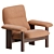 Modern Comfort: Brasilia Lounge Chair & Ottoman 3D model small image 3