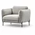 Seattle Frankof Armchair: Stylish Design, Custom Fabric Options 3D model small image 1