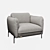 Seattle Frankof Armchair: Stylish Design, Custom Fabric Options 3D model small image 2