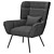 Gerard Mid-Century Tufted Armchair 3D model small image 3