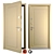 Modern Metal Entrance Door (Holz) 3D model small image 1