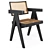 Modern Office Chair: Pierre Jeanneret for Cassina 3D model small image 1