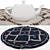 Versatile Round Rugs Set 3D model small image 4