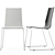 Elegant Kuadra 1158 Plastic Chair 3D model small image 1