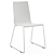 Elegant Kuadra 1158 Plastic Chair 3D model small image 2